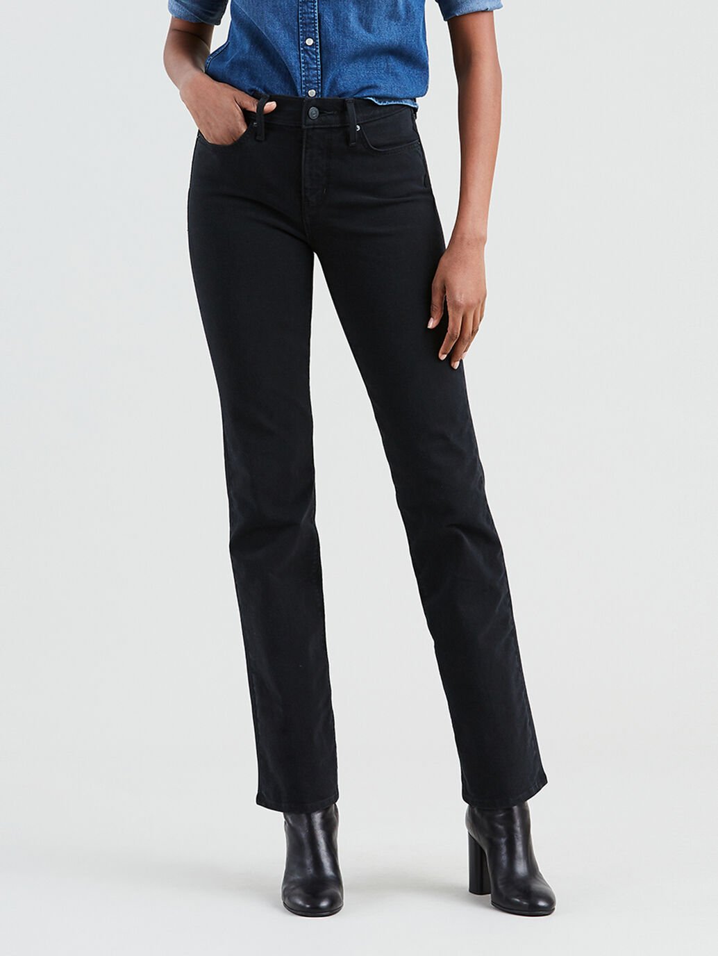 LEVI S 314 Shaping Straight Jeans NEW ULTRA BLACK Cint Boutique